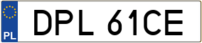 Trailer License Plate
